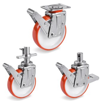 Thermoplastic polyurethane castors
